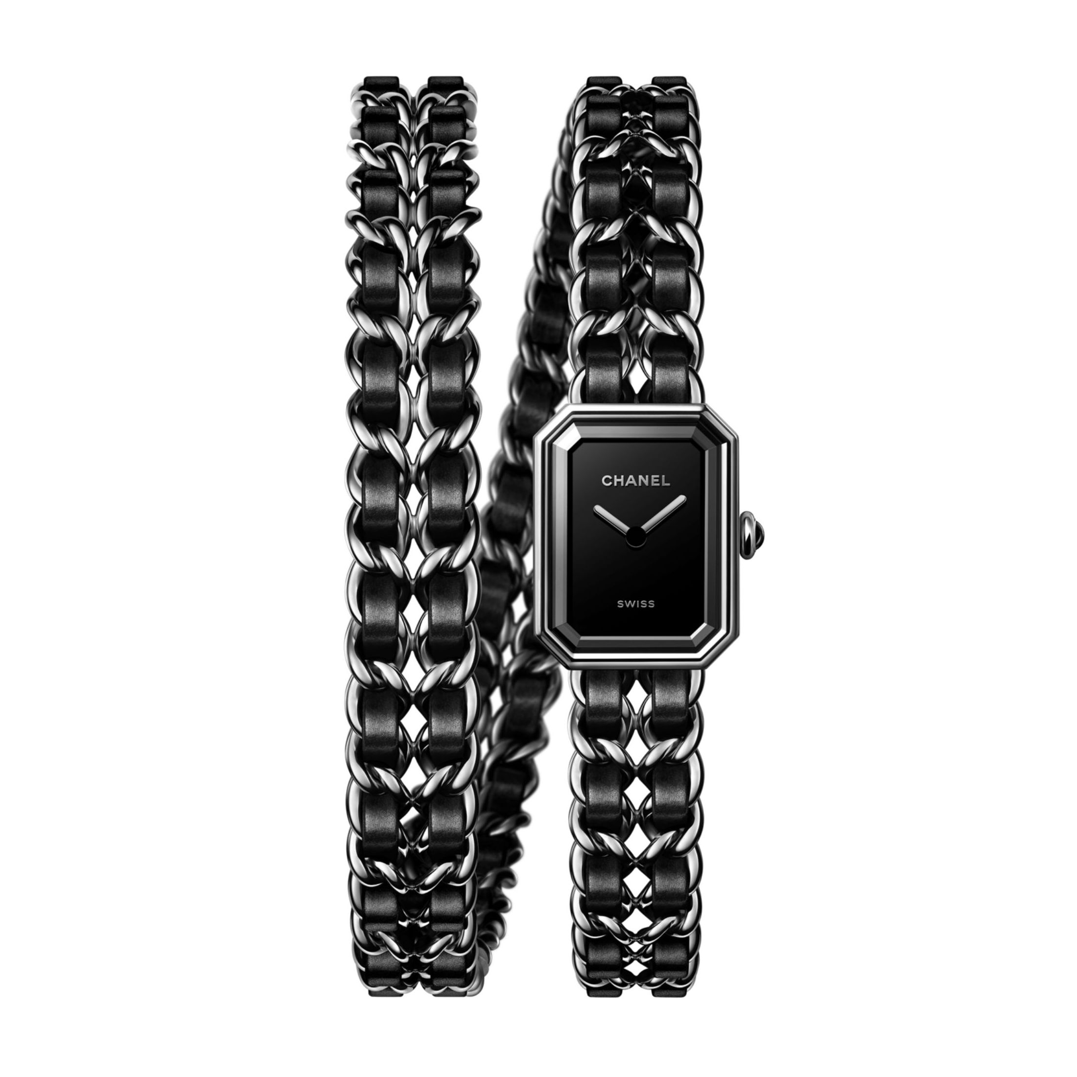 CHANEL Watch First Edition Iconic Double Tour Chain black