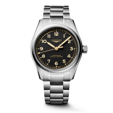 Montre Longines Spirit Pilot automatique COSC cadran noir bracelet acier 39 mm