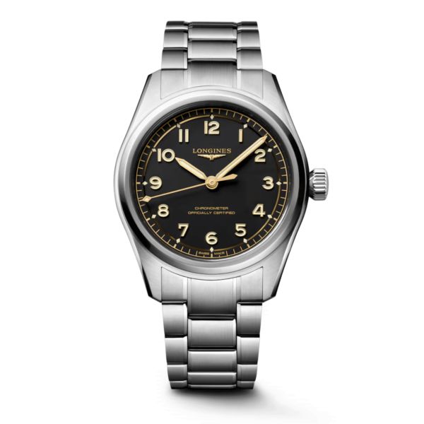 Montre Longines Spirit Pilot automatique COSC cadran noir bracelet acier 39 mm