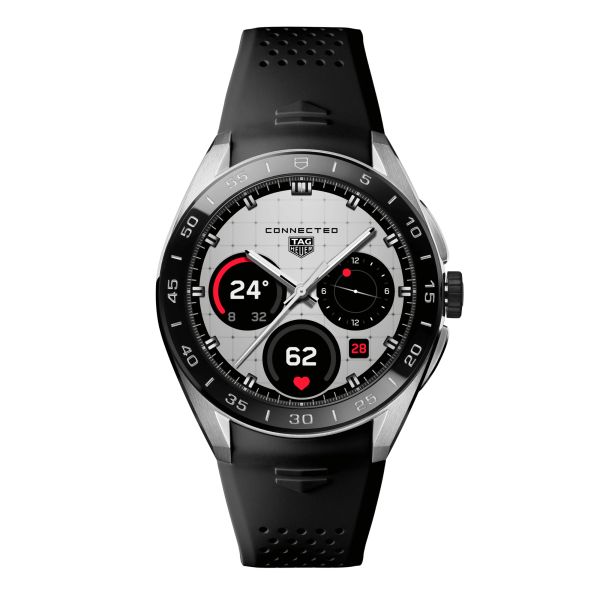 Montre TAG Heuer Connected Calibre E5 – 45 mm – Acier – Bracelet Caoutchouc Noir