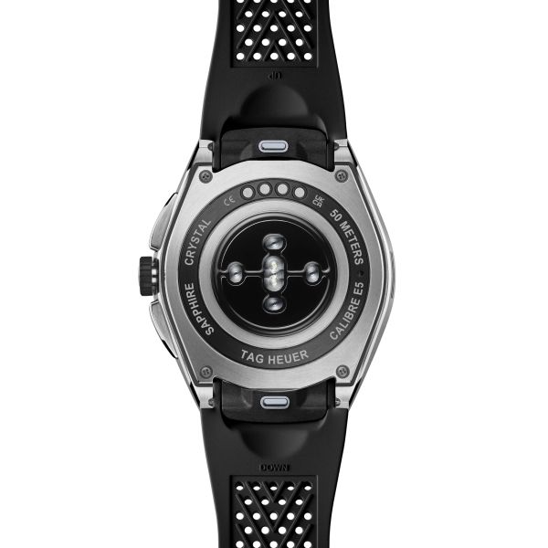 Montre TAG Heuer Connected Calibre E5 – 45 mm – Acier – Bracelet Caoutchouc Noir