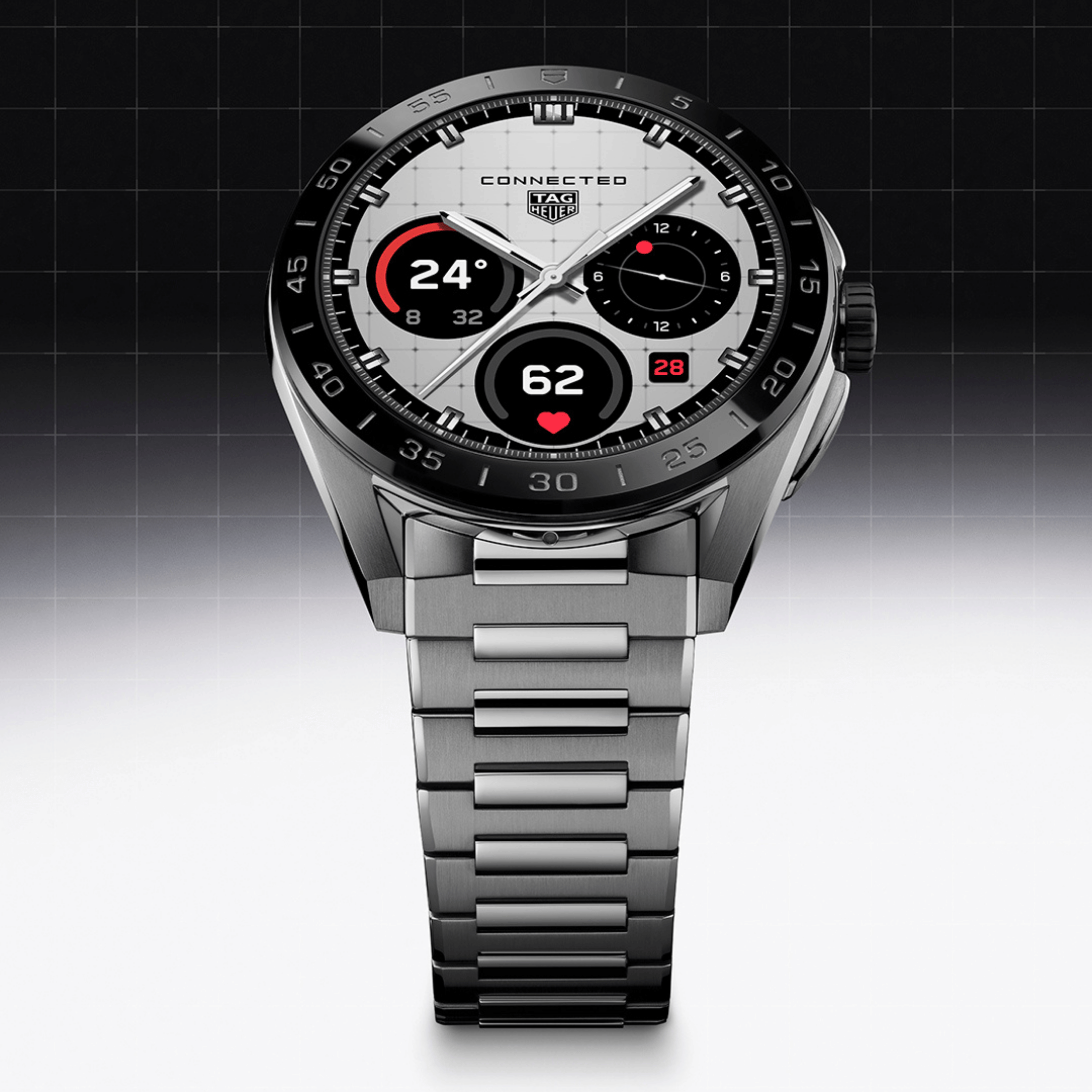 TAG Heuer Connected Calibre E5 – 45 mm – Steel – Steel bracelet