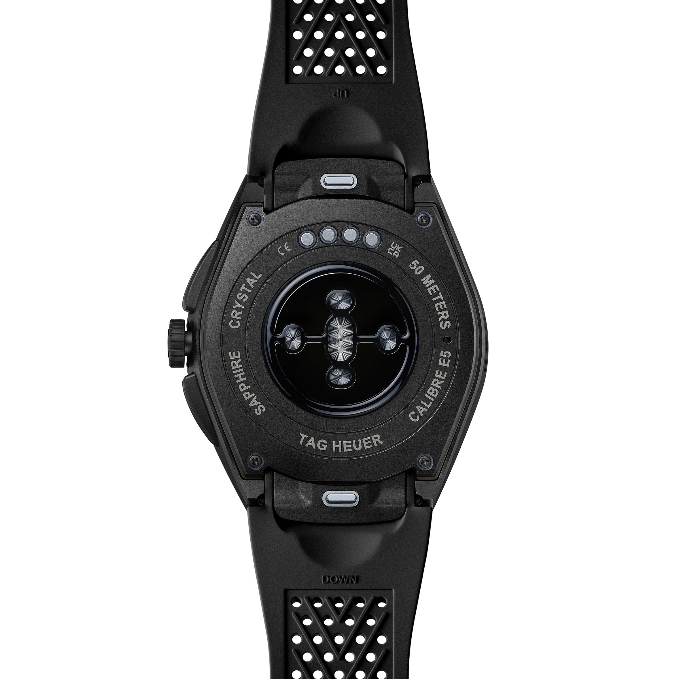 Montre TAG Heuer Connected Calibre E5 – 45 mm – Titane DLC – Bracelet Caoutchouc Noir