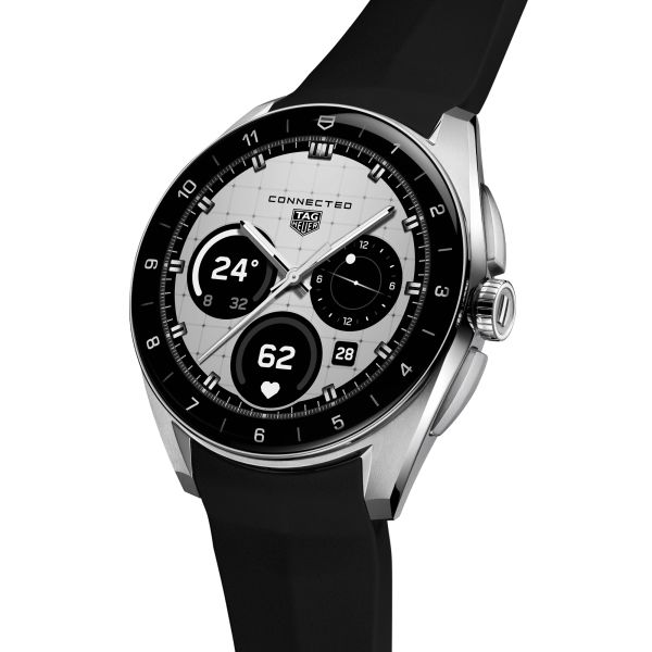 TAG Heuer Connected Calibre E5 – 40 mm – Steel – Black rubber strap
