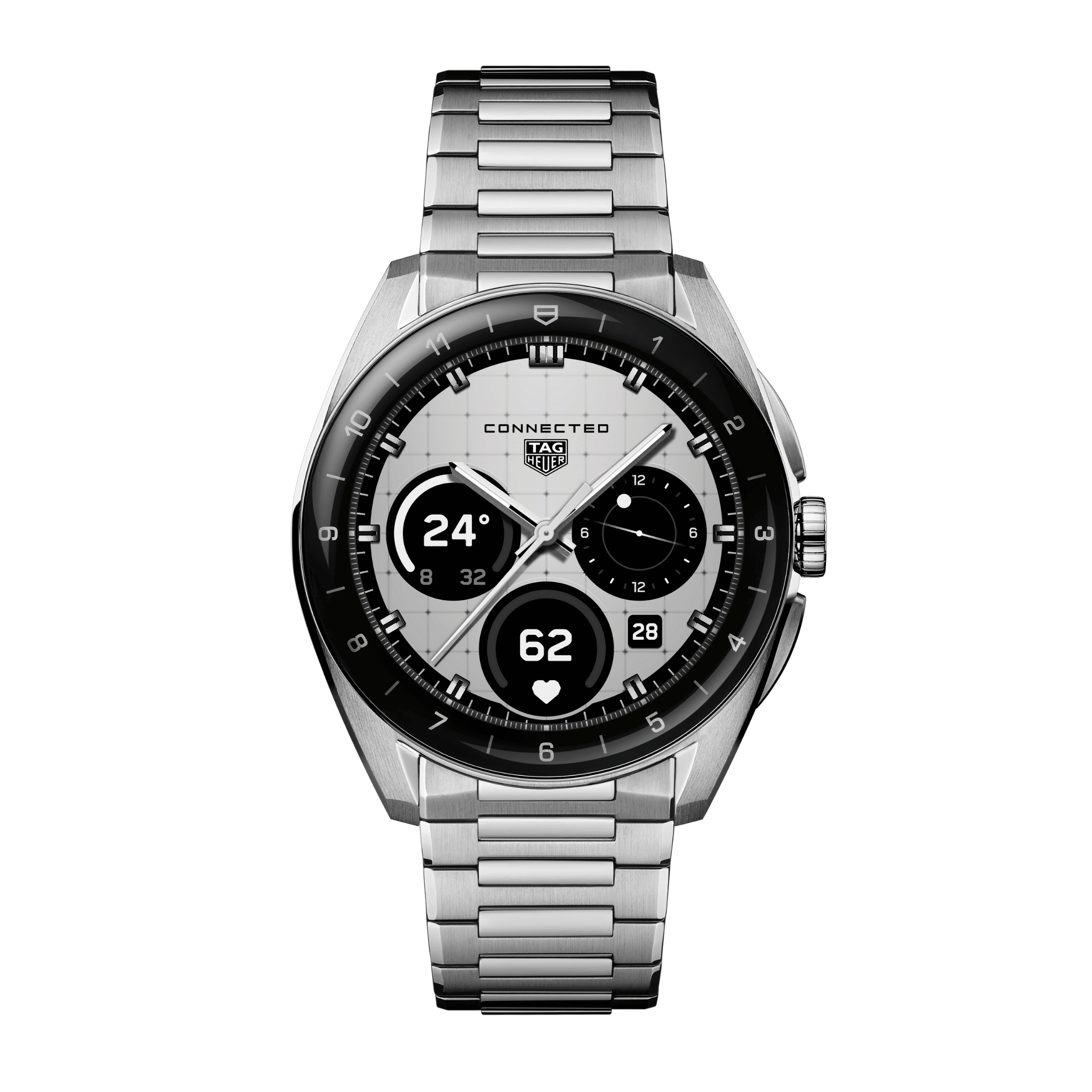 TAG Heuer Connected Calibre E5 – 40 mm – Steel – Steel bracelet