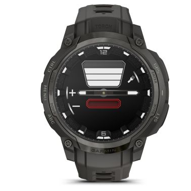 Montre Garmin Instinct Crossover AMOLED bracelet gris foncé 47 mm