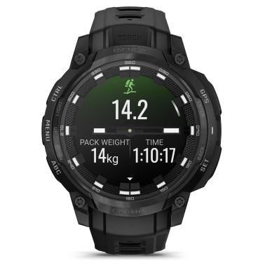 Montre Garmin Instinct Crossover AMOLED Tactical Edition bracelet noir 47 mm