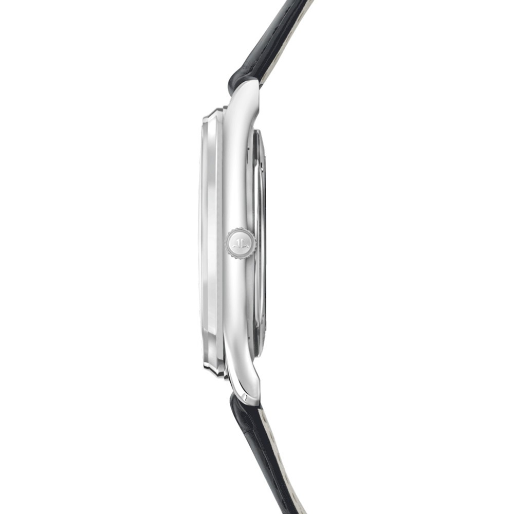 Montre Jaeger-LeCoultre Master Ultra Thin Perpetual automatique cadran noir bracelet cuir d'alligator noir 39 mm