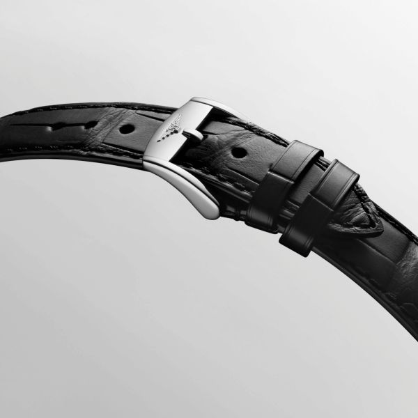 Longines Ultra-Chron Classic automatic silver dial leather strap 37 mm