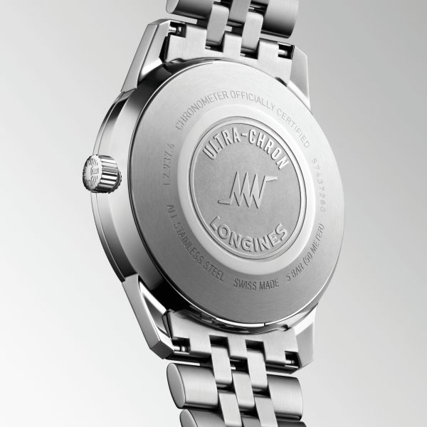 Longines Ultra-Chron Classic automatic silver dial steel bracelet 40 mm