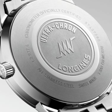 Longines Ultra-Chron Classic automatic silver dial steel bracelet 40 mm