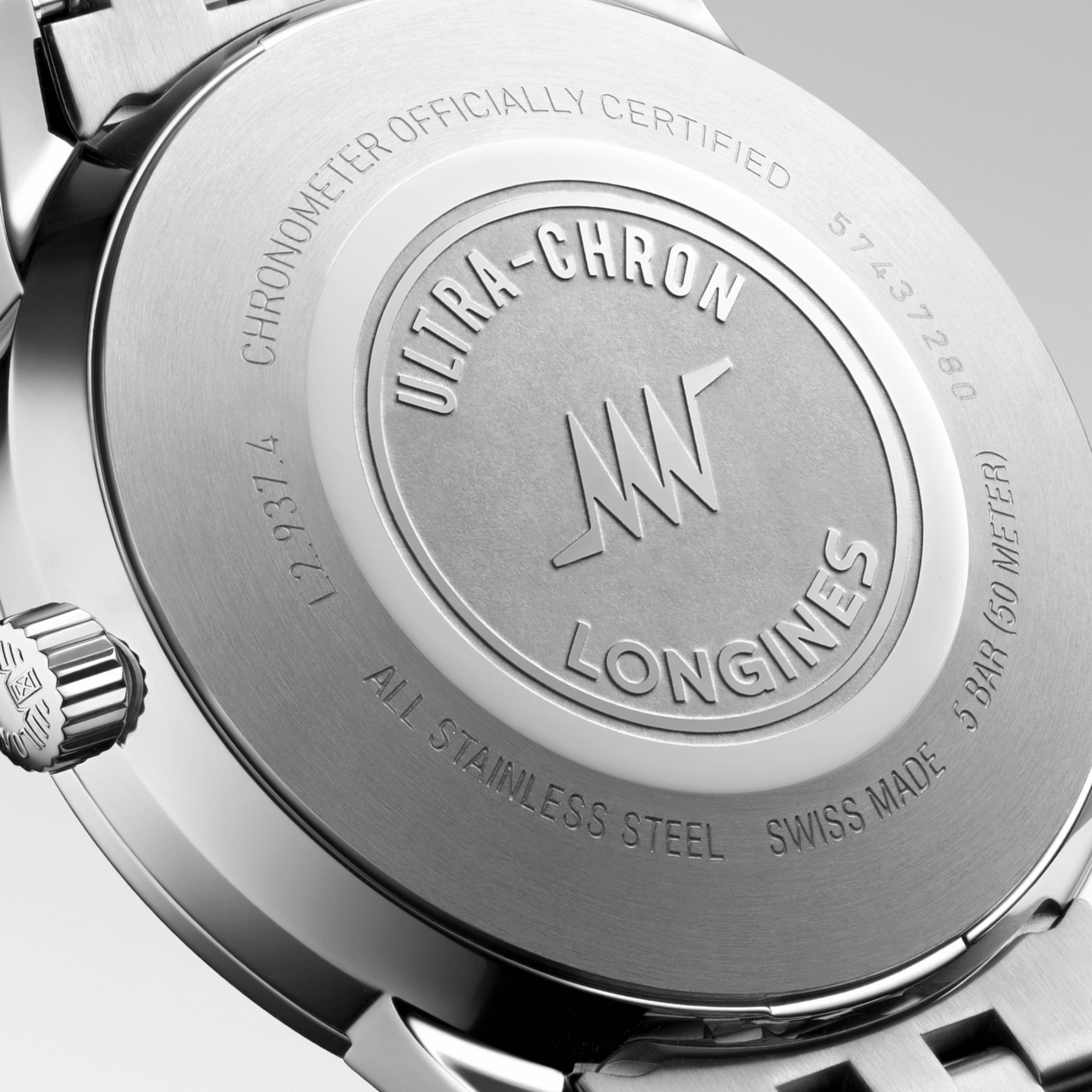 Longines Ultra-Chron Classic automatic silver dial steel bracelet 40 mm