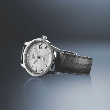 Longines Ultra-Chron Classic automatic silver dial leather strap 40 mm