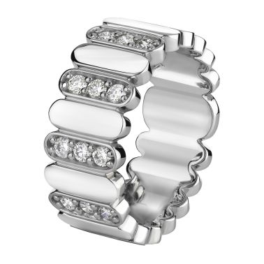 So Shocking Première Fois ring in white gold and diamonds