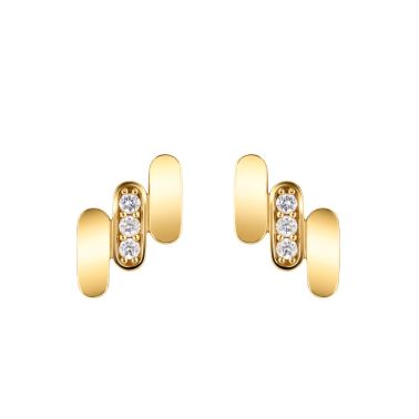 So Shocking Première fois Earrings yellow gold diamonds