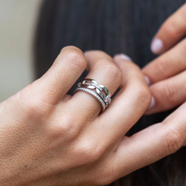 Bague So Shocking Origine or blanc et diamants