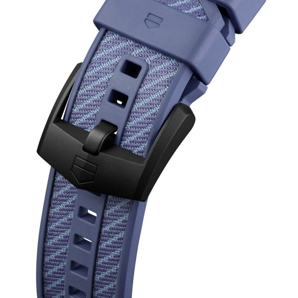 Montre TAG Heuer x New Balance Connected Calibre E5 – 40 mm – Titane DLC – Bracelet Caoutchouc Noir