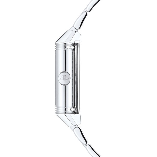 Montre Jaeger-LeCoultre Reverso Classic Small Duetto remontage manuel cadran argent bracelet acier