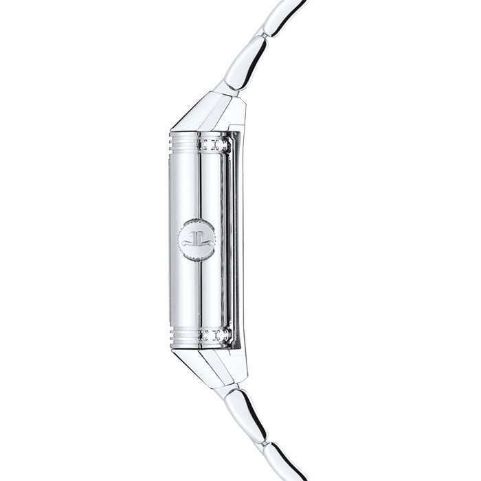 Montre Jaeger-LeCoultre Reverso Classic Small Duetto remontage manuel cadran argent bracelet acier