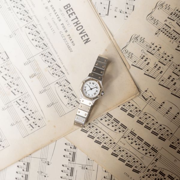 Cartier Santos Mini-Octagon Steel & Gold automatic 25 mm 