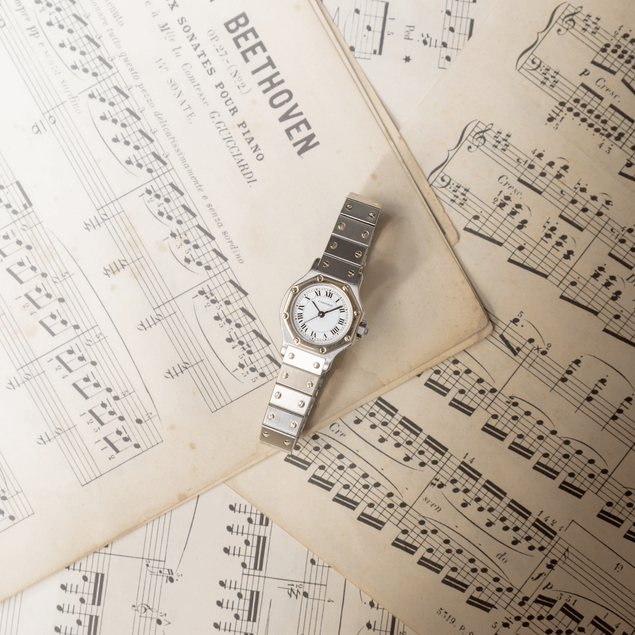 Cartier Santos Mini-Octagon Steel & Gold automatic 25 mm 