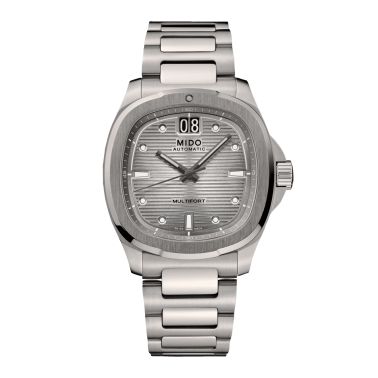 Mido Multifort TV Big Date Titanium automatic grey dial titanium bracelet 40 mm