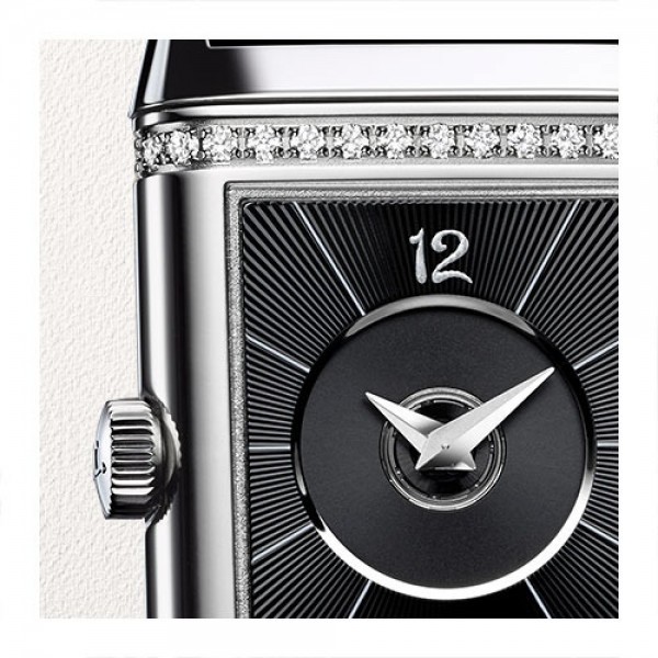 Montre Jaeger-LeCoultre Reverso Classic Small Duetto remontage manuel cadran argent bracelet acier