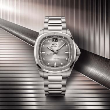 Mido Multifort TV Big Date Titanium automatic grey dial titanium bracelet 40 mm