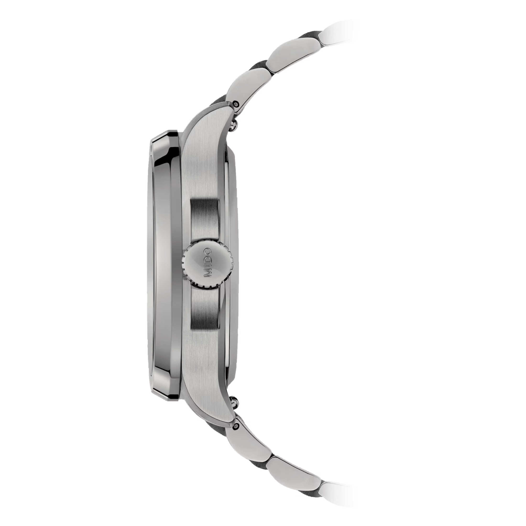 Montre Mido Multifort TV Big Date Titane automatique cadran gris bracelet titane 40 mm