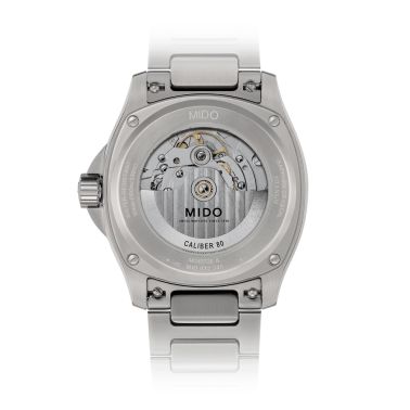 Montre Mido Multifort TV Big Date Titane automatique cadran gris bracelet titane 40 mm