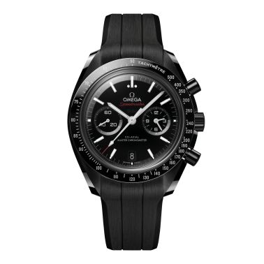 Montre Omega Speedmaster Dark Side Of The Moon "Dark-White" automatique cadran noir bracelet caoutchouc 44,25 mm