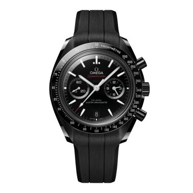 Montre Omega Speedmaster Dark Side Of The Moon "Dark-White" automatique cadran noir bracelet caoutchouc 44,25 mm