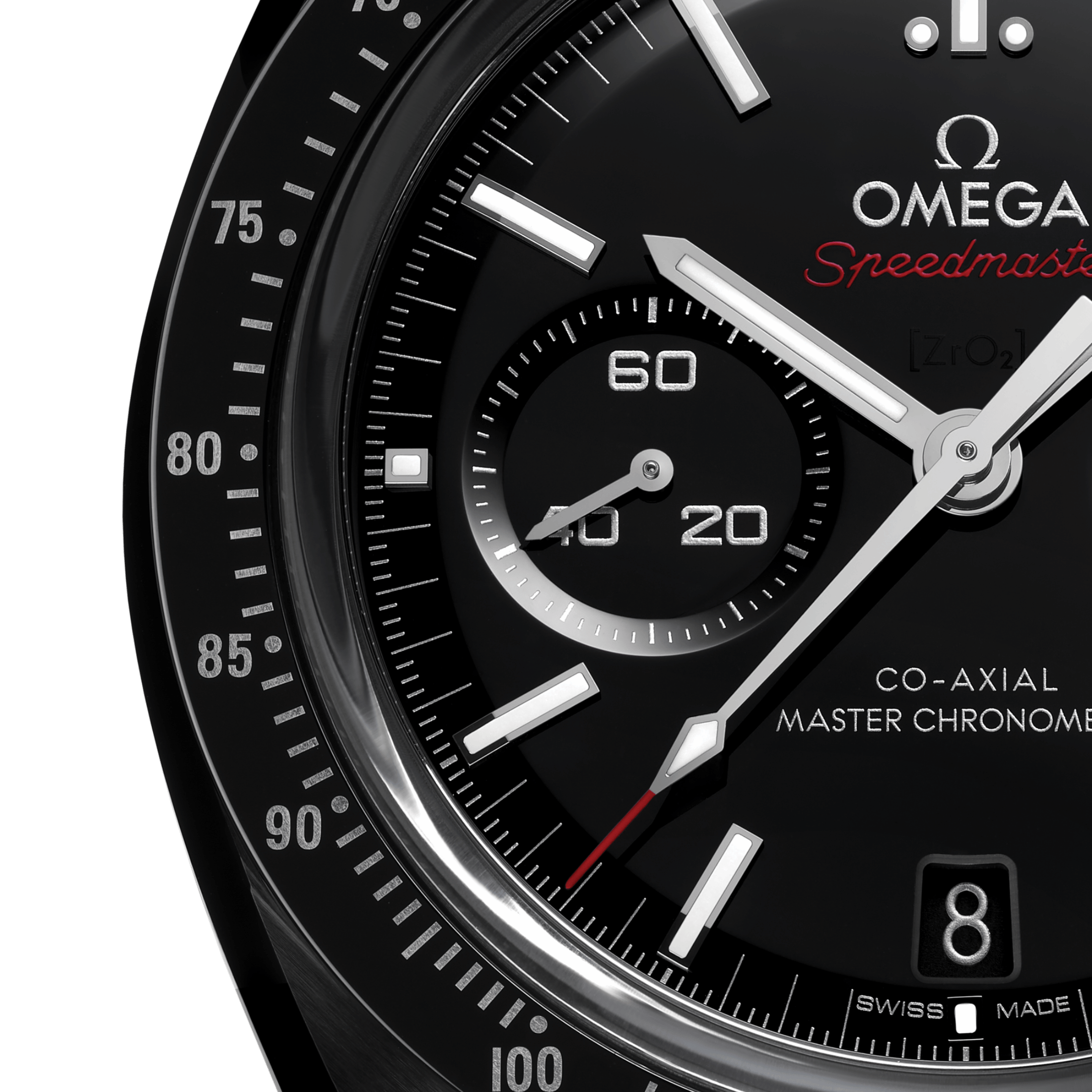 Montre Omega Speedmaster Dark Side Of The Moon "Dark-White" automatique cadran noir bracelet nylon 44,25 mm