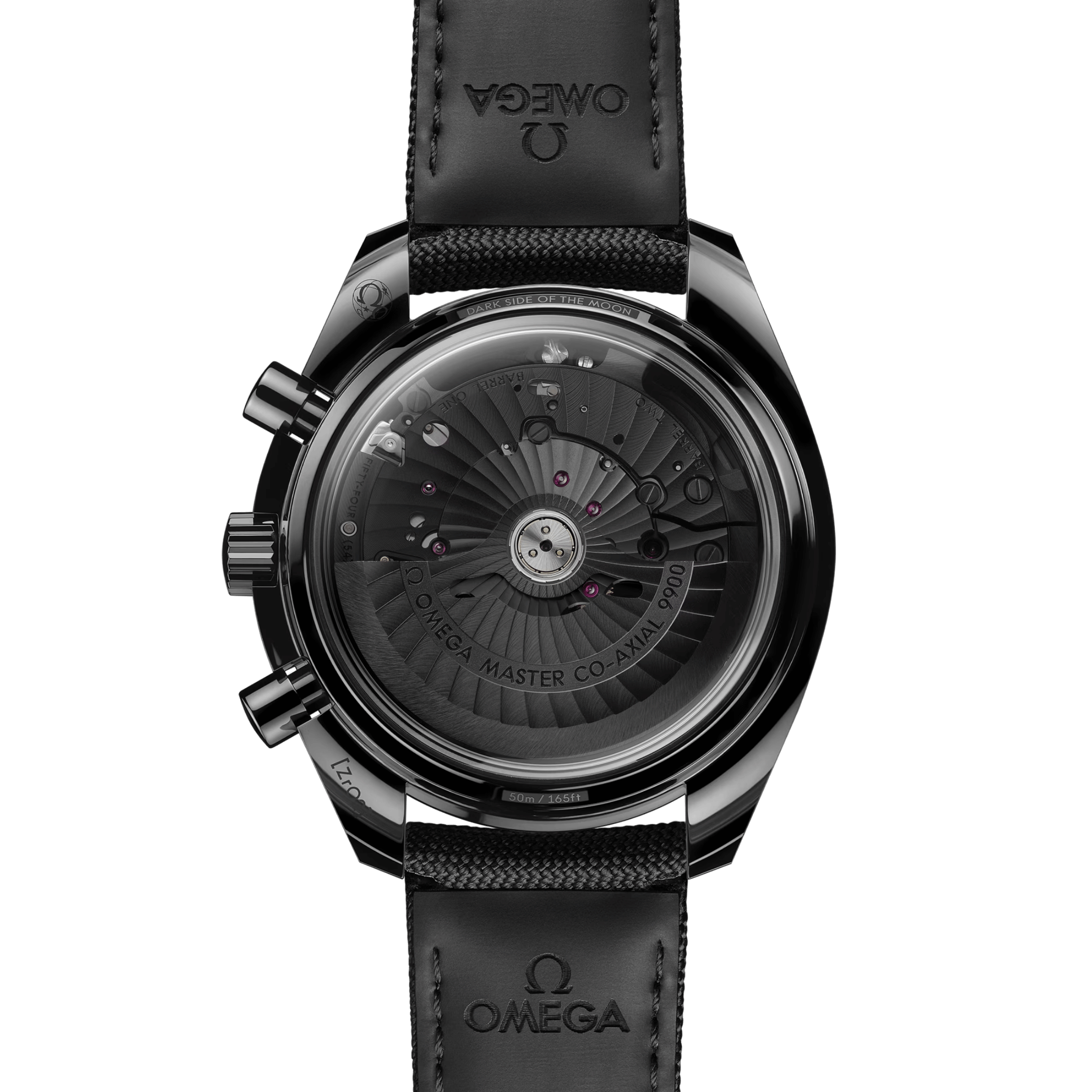 Montre Omega Speedmaster Dark Side Of The Moon "Black-Black" automatique cadran noir bracelet nylon 44,25 mm