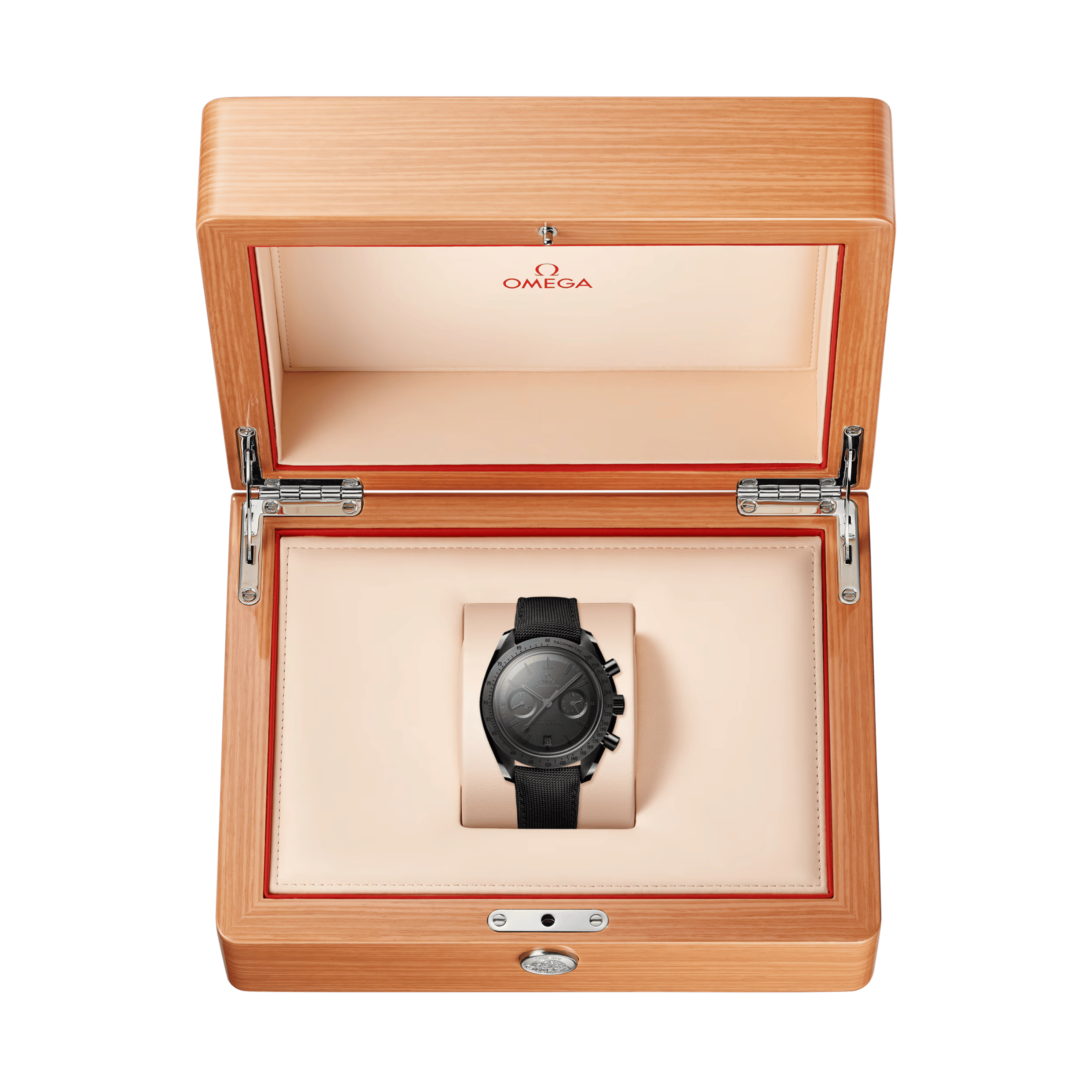 Montre Omega Speedmaster Dark Side Of The Moon "Black-Black" automatique cadran noir bracelet nylon 44,25 mm