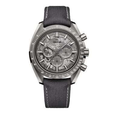 Montre Omega Speedmaster Moonwatch Grey Side Of the Moon mécanique cadran gris bracelet nylon 44,25 mm