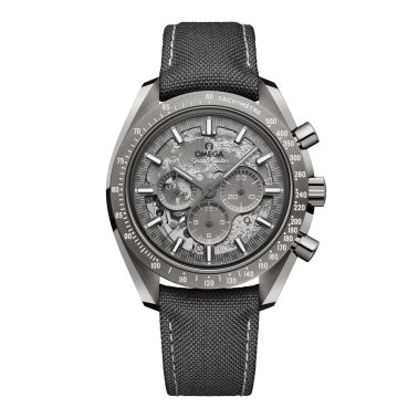 Montre Omega Speedmaster Moonwatch Grey Side Of the Moon mécanique cadran gris bracelet nylon 44,25 mm