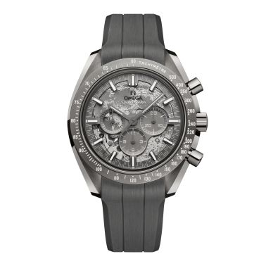 Montre Omega Speedmaster Moonwatch Grey Side Of the Moon mécanique cadran gris bracelet caoutchouc 44,25 mm