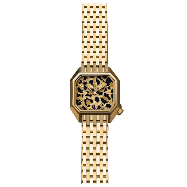 March LA.B Lady Mansart Cheetah quartz watch with 26 mm steel bracelet