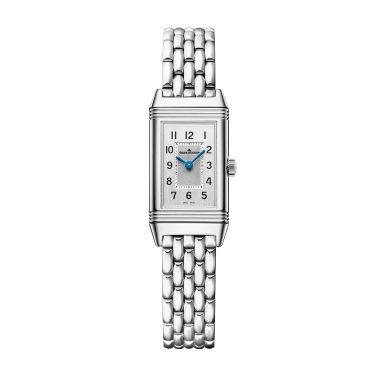 Montre Jaeger-LeCoultre Reverso Classic Monoface Origin quartz cadran gris argenté bracelet acier 32,5 x 16,3 mm