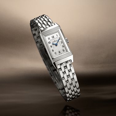 Jaeger-LeCoultre Reverso Classic Monoface Origin quartz silver dial steel bracelet 32,5 x 16,3 mm