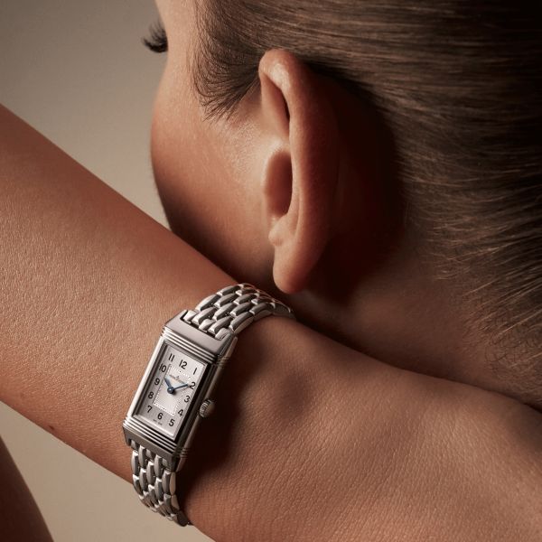 Jaeger-LeCoultre Reverso Classic Monoface Origin quartz silver dial steel bracelet 32,5 x 16,3 mm