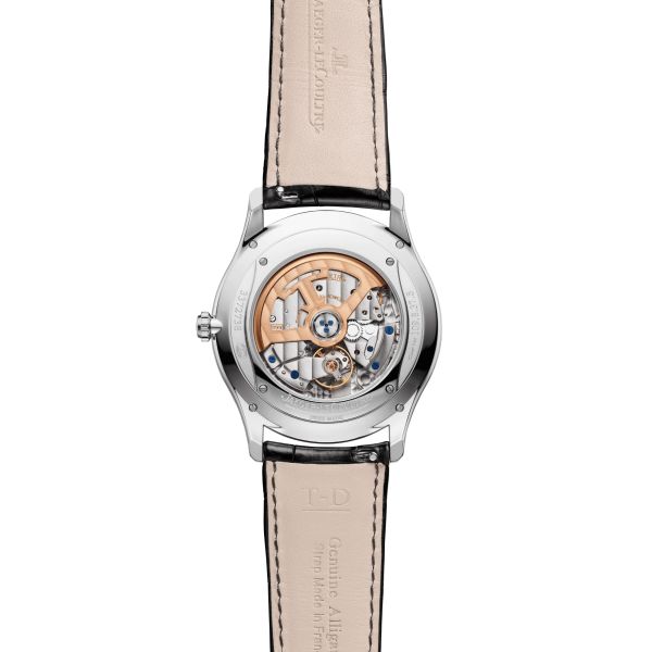 Jaeger-LeCoultre Master Ultra Thin Date automatic silver dial alligator leather strap 39 mm