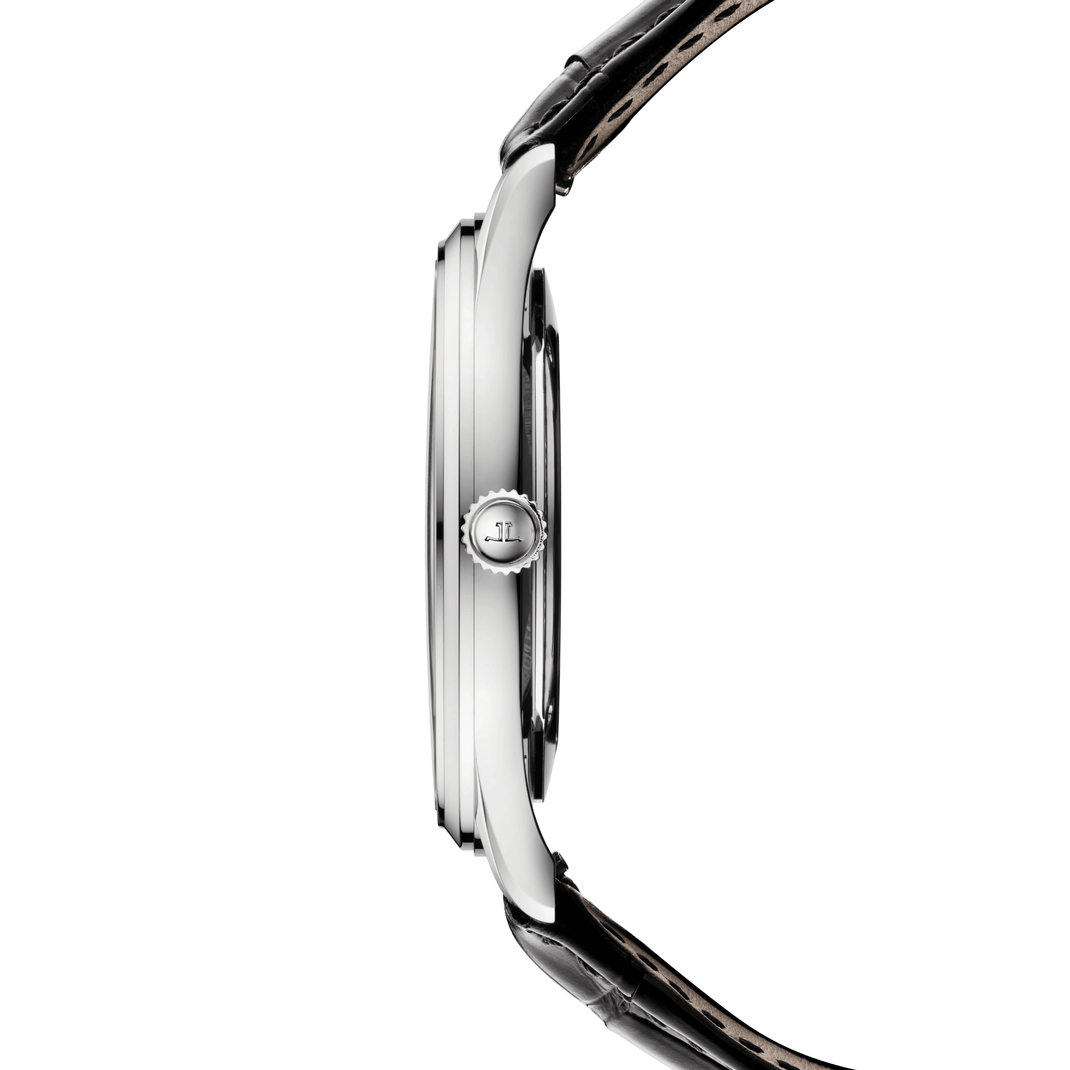 Jaeger-LeCoultre Master Ultra Thin Date automatic silver dial alligator leather strap 39 mm