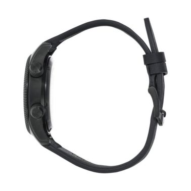 Montre LIP Type 14 Automatique Manufacture R26 PVD Noir cadran noir bracelet cuir 41 mm