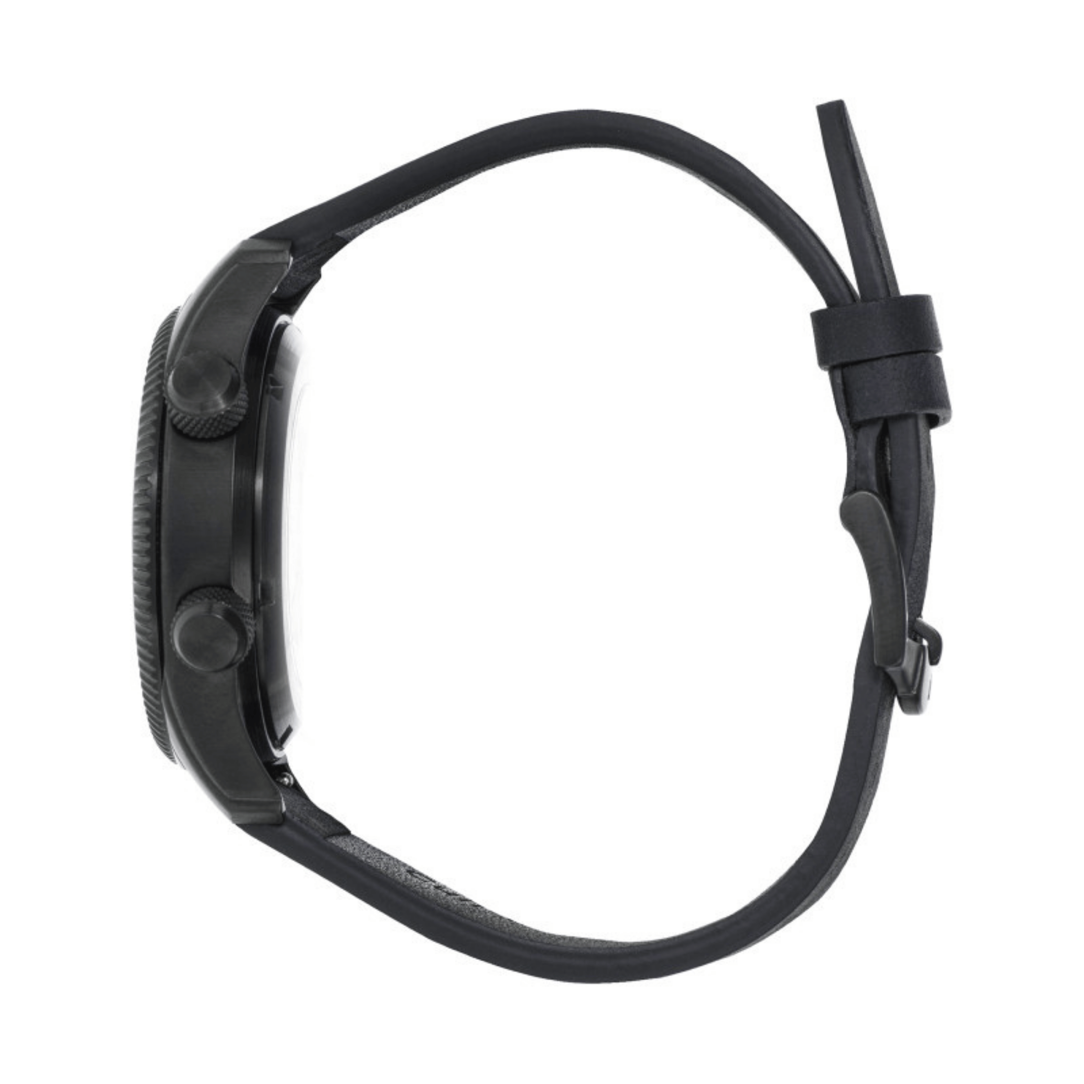 Montre LIP Type 14 Automatique Manufacture R26 PVD Noir cadran noir bracelet cuir 41 mm