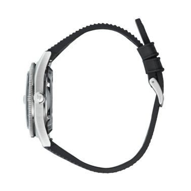 Montre LIP Nautic 666 Automatique Manufacture R26 cadran noir bracelet tropic noir 39 mm