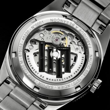 LIP Nautic 666 Automatic Manufacture R26 blue dial steel bracelet 39 mm