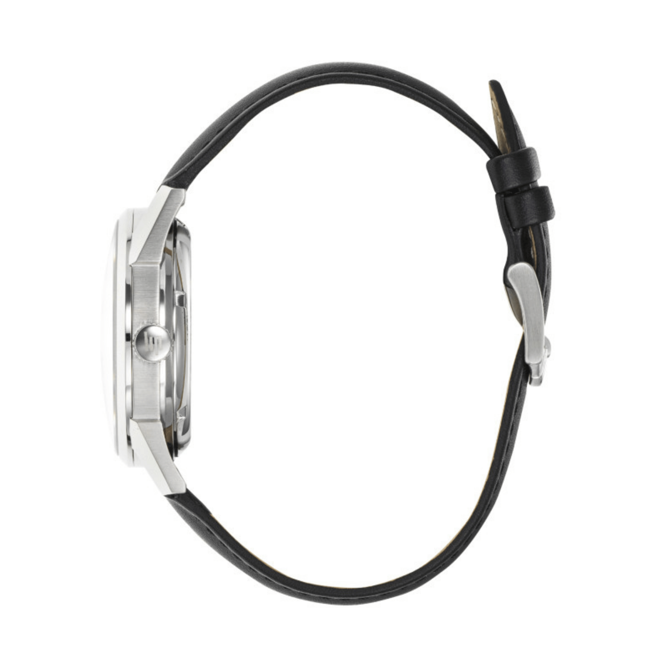 Montre LIP Annapurna Automatique Manufacture R26 cadran noir bracelet cuir 39 mm