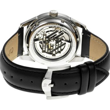 Montre LIP Annapurna Automatique Manufacture R26 cadran noir bracelet cuir 39 mm